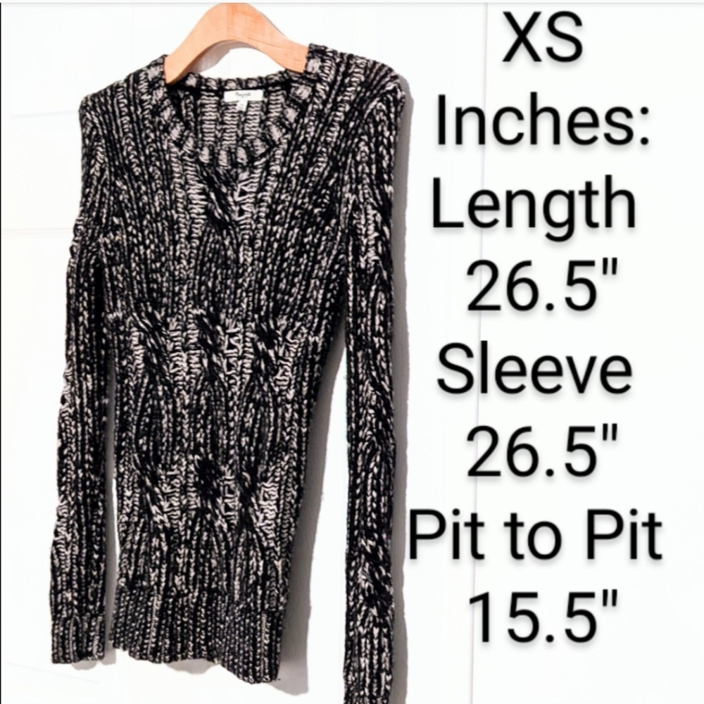Madewell Smoky Free People Style Chunky Knit Sweater. XS. - Picture 5 of 14